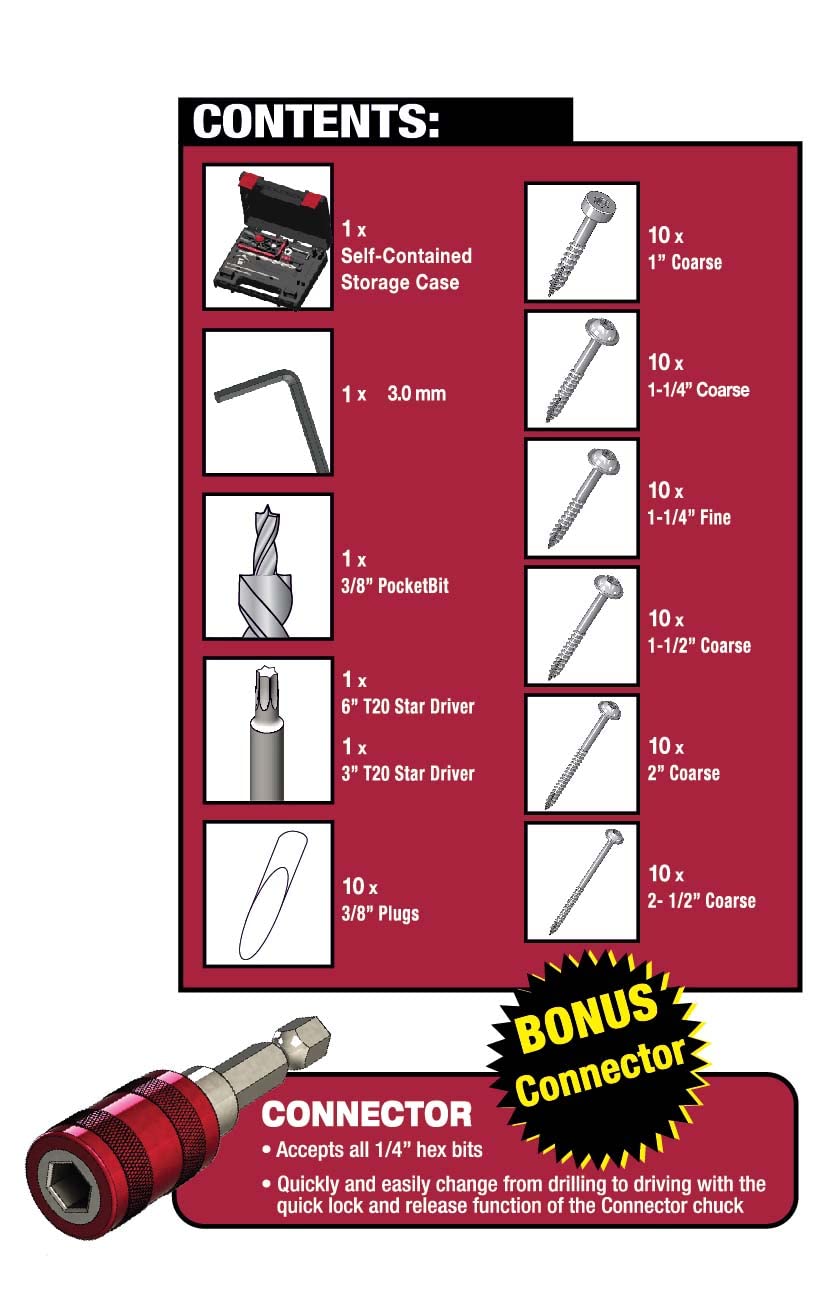 Milescraft 1325 Pocket Jig 200 Double Barrel Pocket Hole Jig Kit