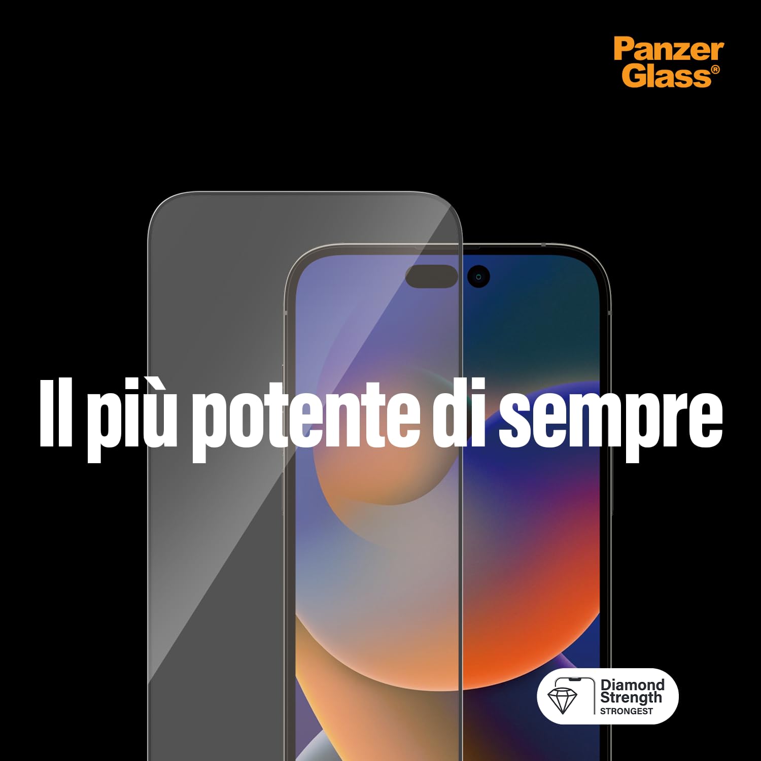 PanzerGlass™ ClearGlass Screen Protector per iPhone 14 Pro Max - Pellicola protettiva in vetro con protezione completa dello schermo e rivestimento anti-impronta - con guida al posizionamento