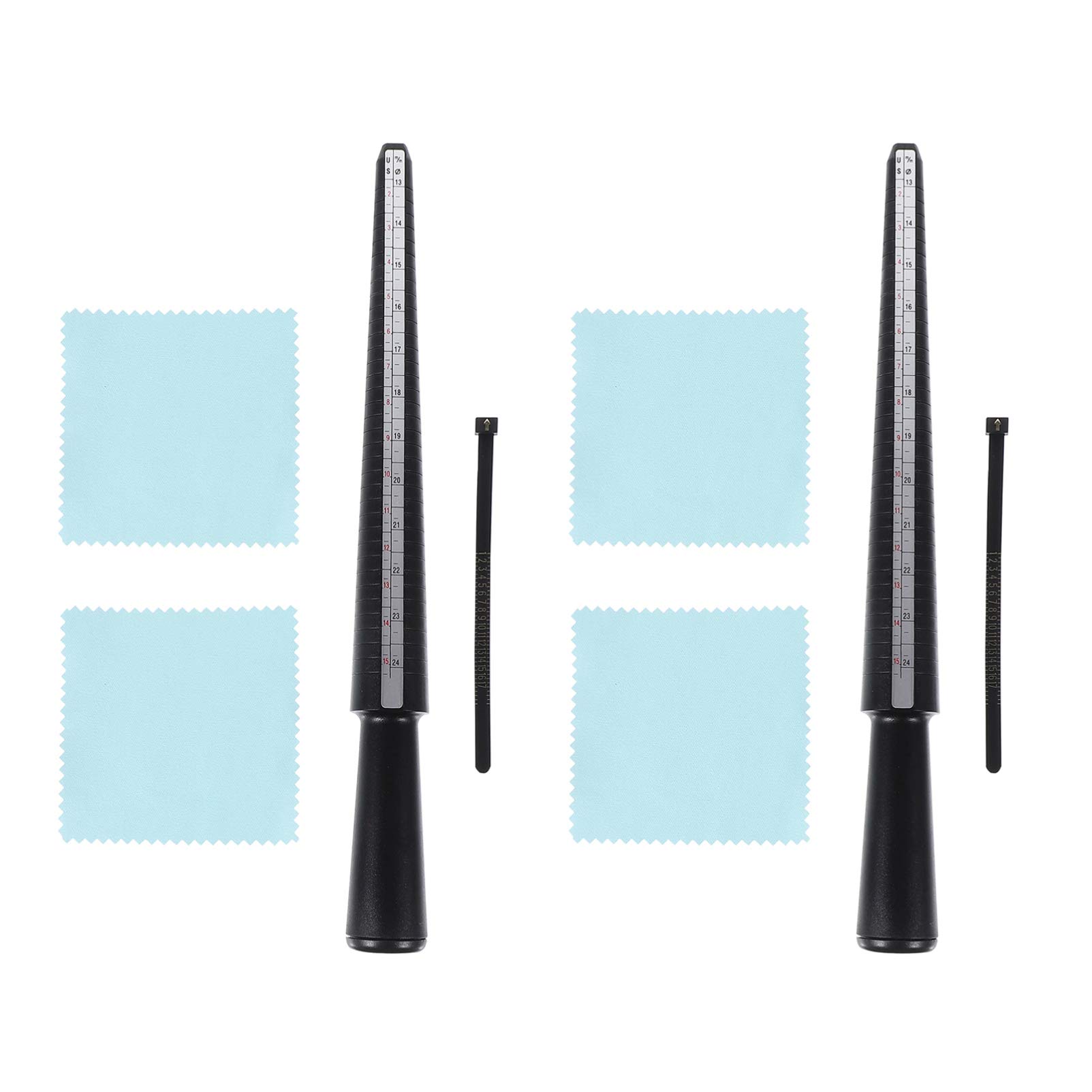 OSALADI Ring Measuring Belt and Finger Ruler Tool Kit for Accurate Ring Sizing Durable Ring Gauges for Jewelry Making and Adjusting