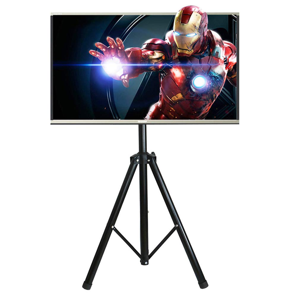 PRGTV Stand for 42-65 Inch TV Height Adjustable Bracket LCD TV Floor Stand Tripod Simple Floor Stand Universal TV Pedestal Stand (A)