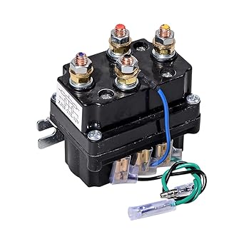 Astra Depot Winch Solenoid Relay Contactor 12V 250A Thumb Truck for ATV UTV Boat 4x4 Vehicles 2000lbs-5500lbs Winches Replacement