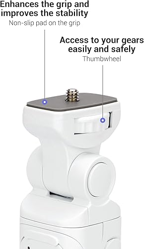 Miniatura 6 de JJC GP-VPT2BT inalámbrico Bluetooth remoto agarre de disparo y mini trípode para Sony ZV-E10 II ZV-1F ZV-1 II ZV1 ZV-E1 RX100 VII A6100 A6600 A6700