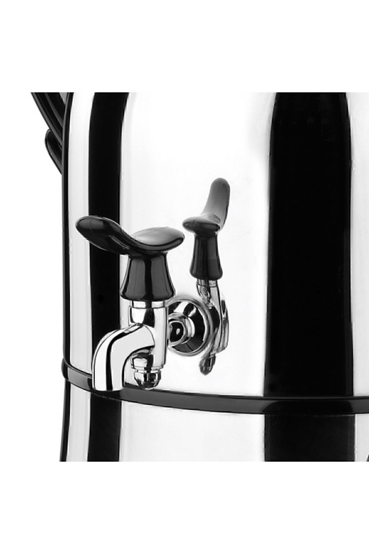 Korkmaz A338 Original Nosta Samovar Semaver Tetera Negro Black