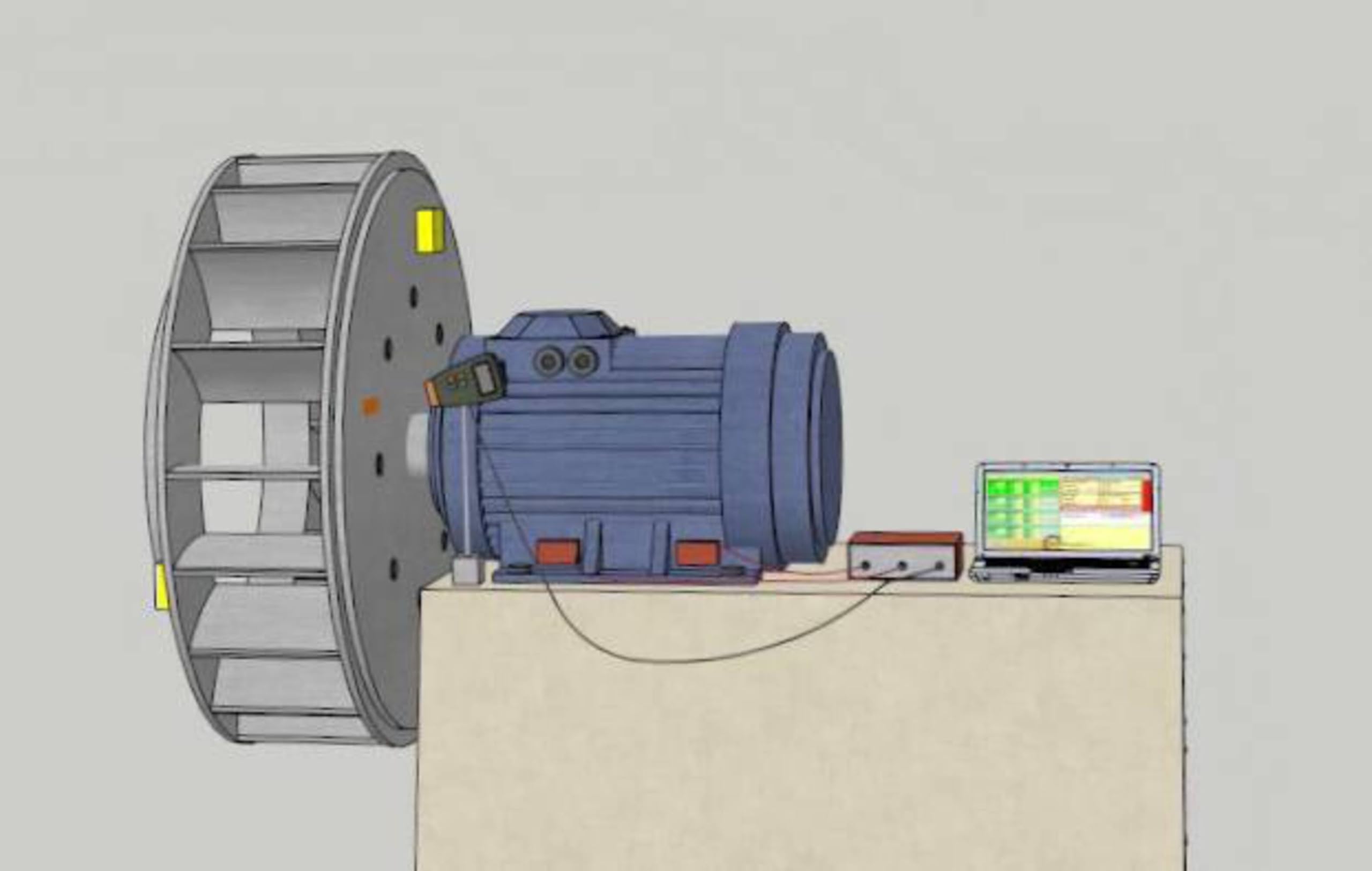 Dispositif d'équilibrage et d'analyse des vibrations à double canal Balanset-1 A pour rotors - Balanceur de haute précision pour broyeurs, ventilateurs, centrifugeuses, turbines et plus encore