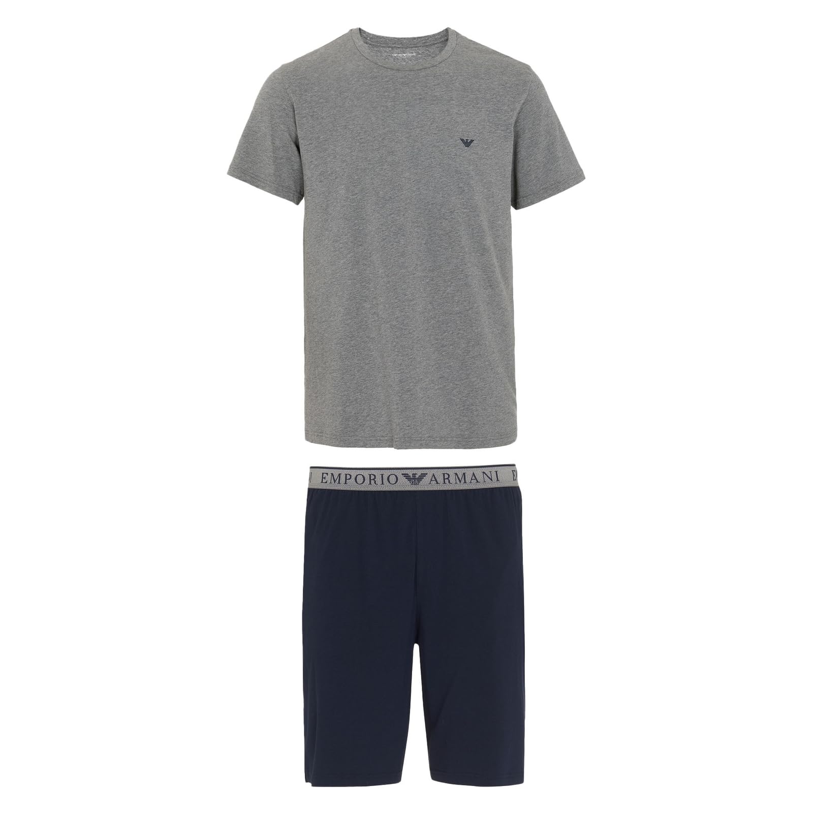 Emporio Armani MAN'S ENDURANCE SHORT PAJAMAS BLUE L