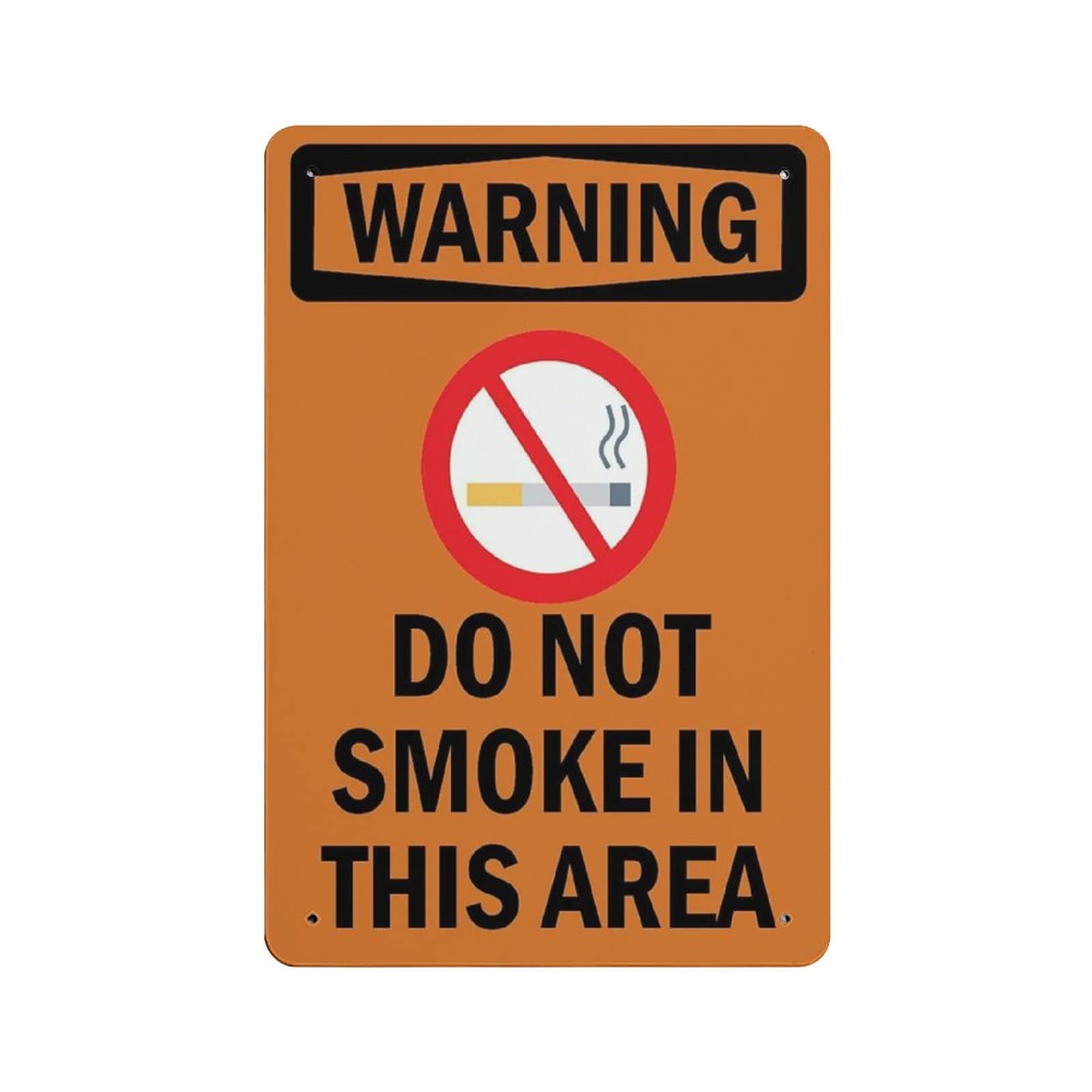 Metal Tin Sign Warning Signs No Smoking Vintage Tin Poster Metal Sign Wall Decoration Country Kitchen Home Garage Decor 12"x8"