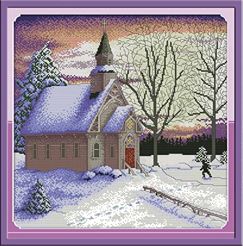 Kit point de croix broderie cadeau de Noël idéal pour passionnés d'artisanat