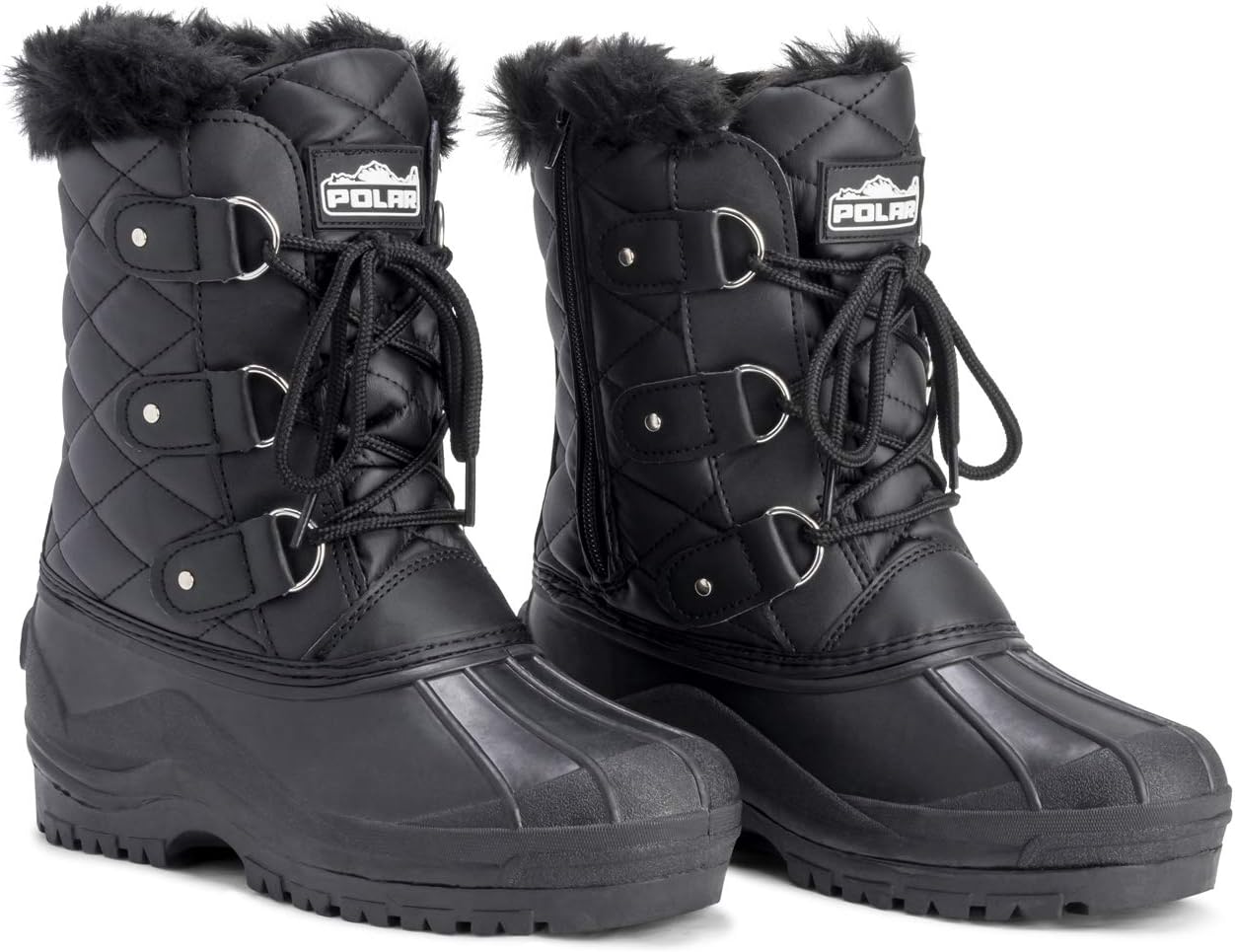 POLAR Womens Mid Calf Mountain Walking Tactical Waterproof Boots - Image 7