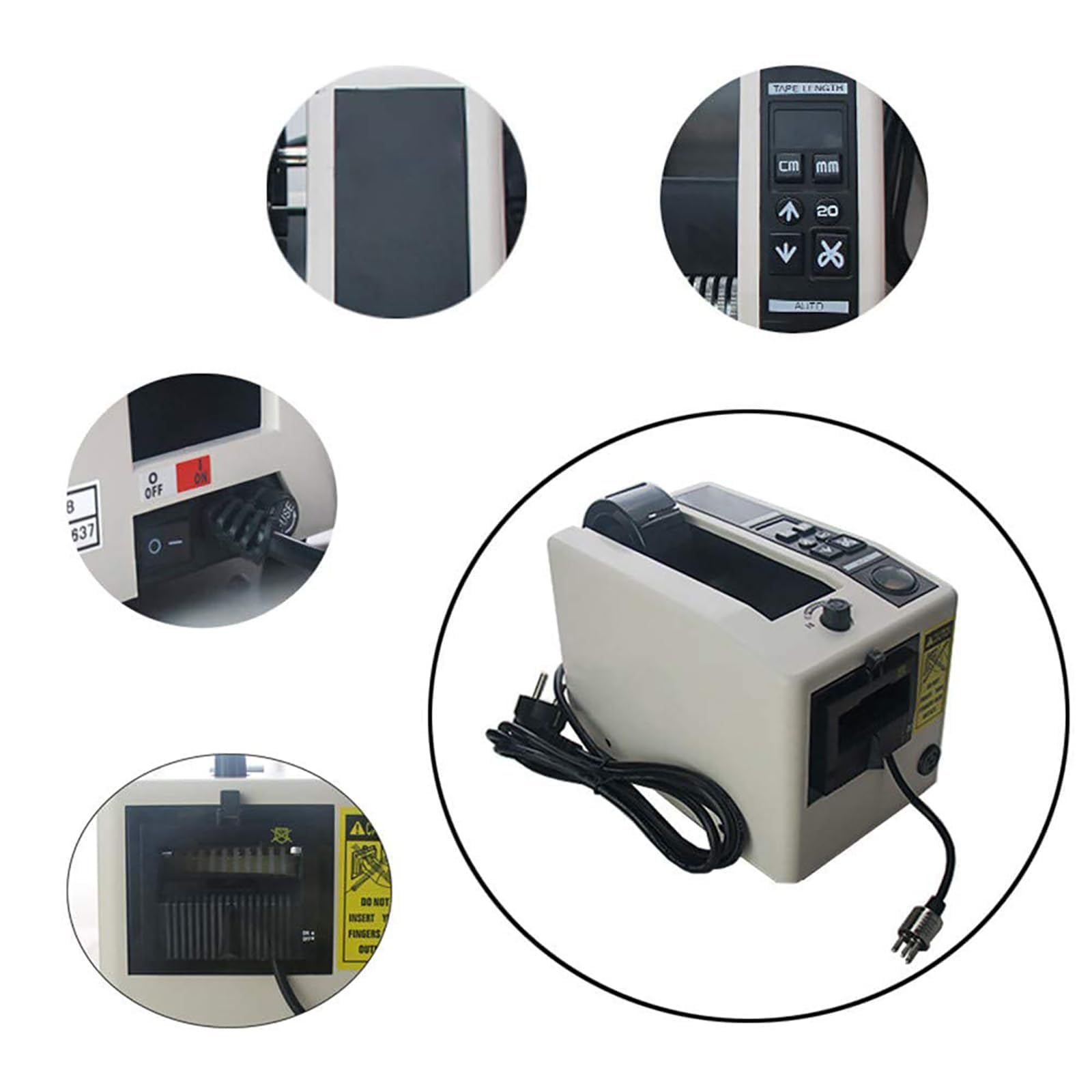 Amazon.co.jp: 電動テープディスペンサー 自動テープカッター 7-50 mm