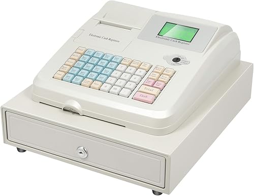 Miniatura 2 de Caja registradora, caja registradora de 48 llaves con cajón, 8 pantallas LED digitales multifunción con 5 métodos de pago, impresora térmica de