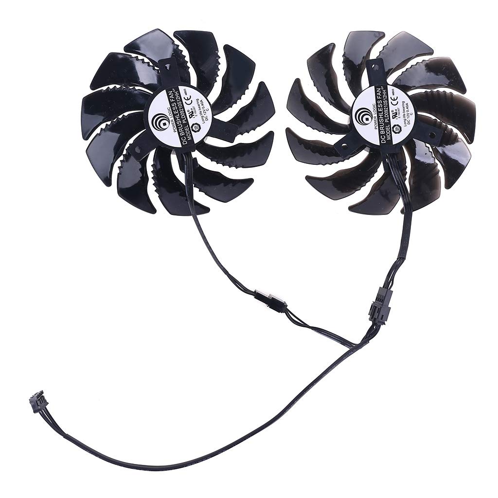 Ocobudbxw Radiador de computadora 88mm PLD09210S12HH ventilador de enfriamiento de 4 pines para tarjeta gráfica Gigabyte GeForce GTX 1660
