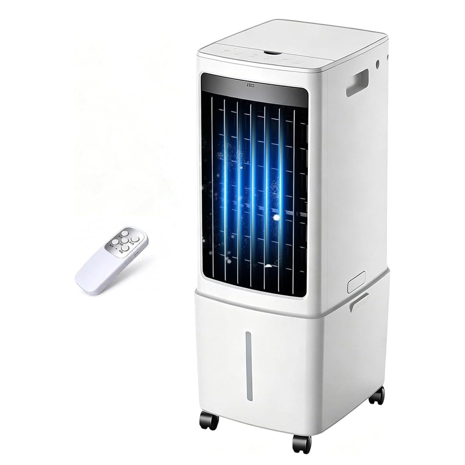 MESCXTY Swamp Cooler Air Conditioner, Evaporative with 12L Water Tank, 120° Oscillation, 3 Speeds, Portable AC 7.5H Timer, for Bedroom, Office, Outdoor Patio