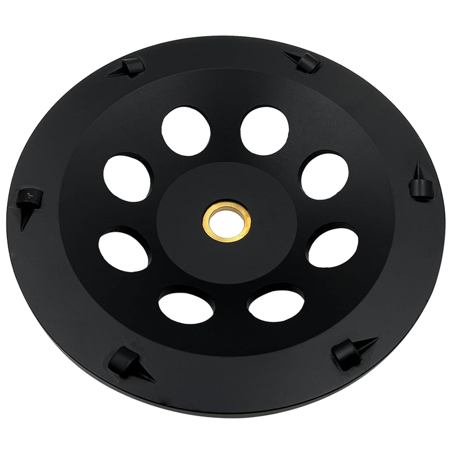 5" PCD Grinding Wheel for Epoxy, Glue, Mastic and Paint, 6 PCD Segments, 5/8"-11 Threaded Arbor