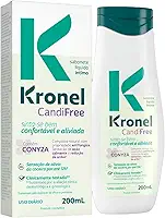 Kronel Sabonete Íntimo Líquido Candifree 200 mL com Alívio da Coceira por até 12 Horas e Propriedade Antifúngica