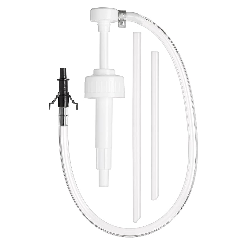 Slippery Pete Bomba Manual para Transferência de Fluidos em Frascos de Boca Larga, 8 cc por Acionamento, Adaptador de 3ª Mão e Tubo de 43,2 cm, Modelo 573B232