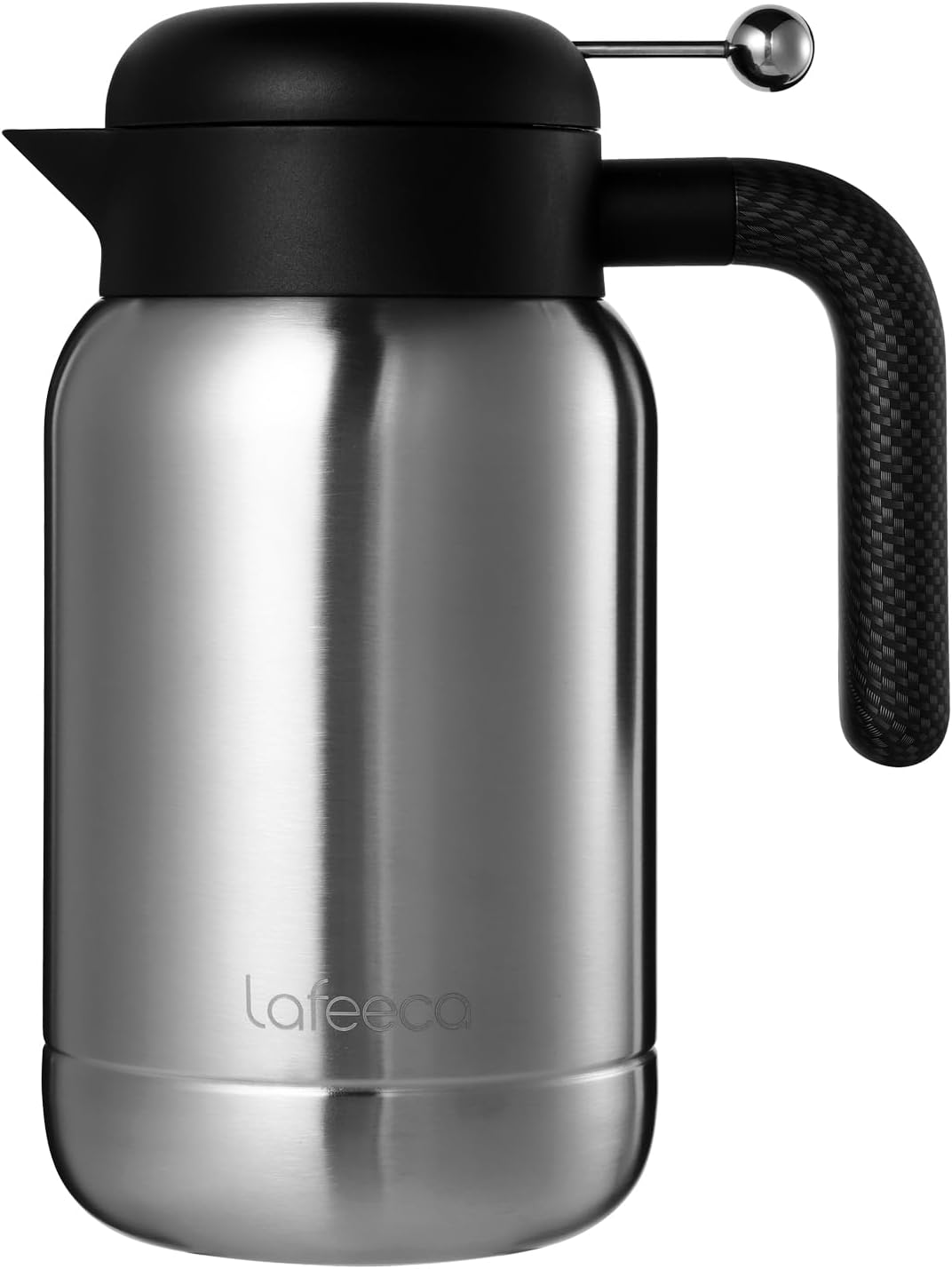 Aura Thermal Coffee Carafe - Vacuum Insulated Stainless Steel Tea Pot & Water Pitcher, Keeps Drinks Hot or Cold, BPA-Free, Beverage Dispenser - 51 oz Stainless