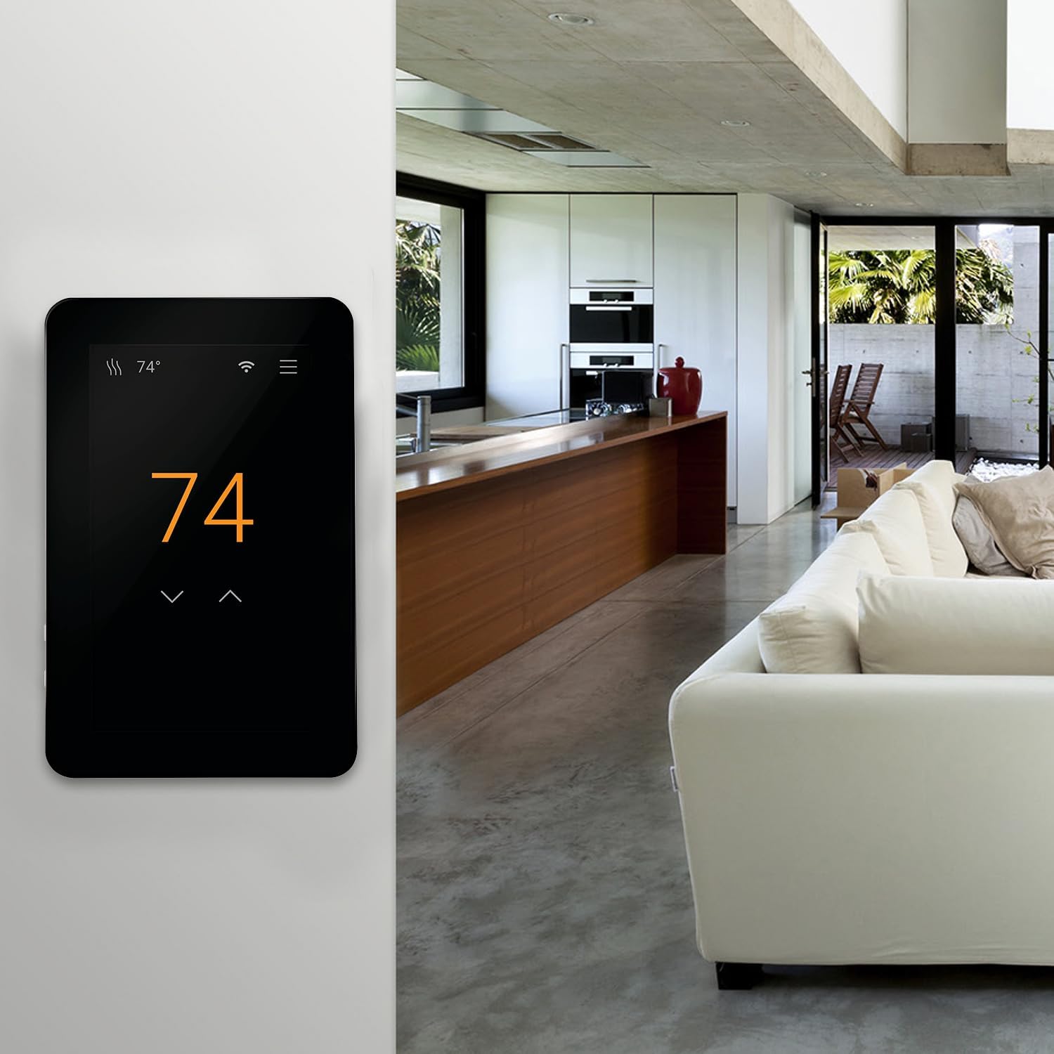 SunTouch Termostato Inteligente con programación de Pantalla táctil SunStat CommandPlus para Sistemas de calefacción de Pisos eléctricos, Control de detección de Suelo y Aire de 4,3 Pulgadas
