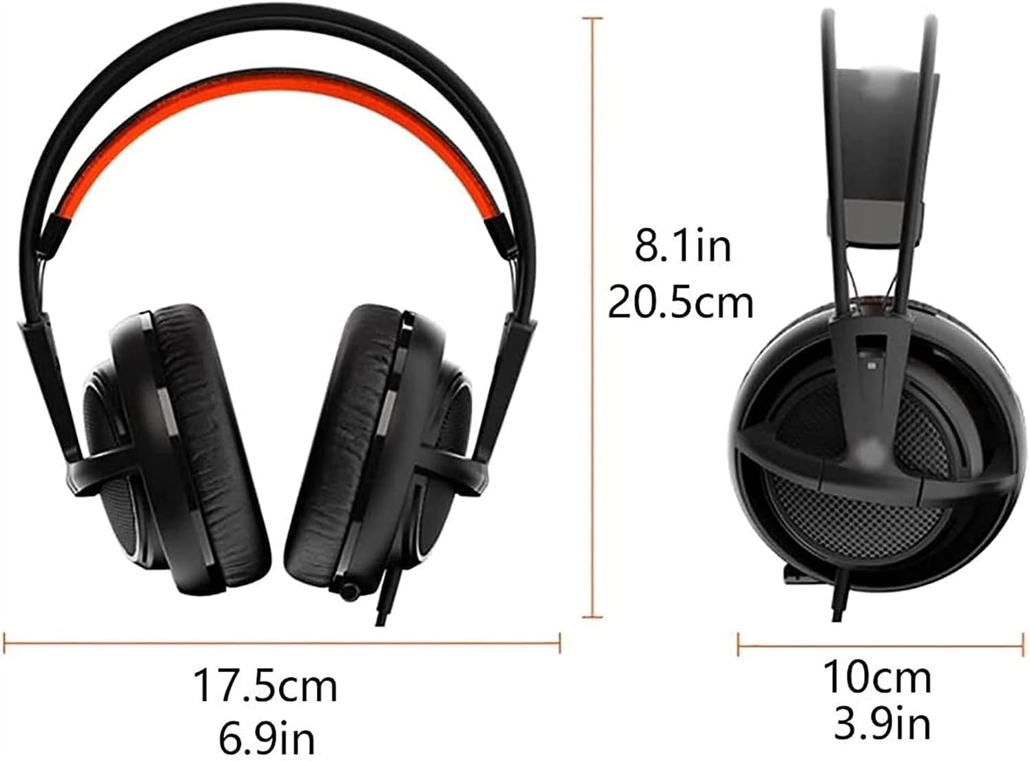 Cuffie da gioco, cuffie da gioco con isolamento acustico stereo da basso cablato da 3,5 mm con microfono for computer portatile, cuffie da gioco cablate montate sulla testa