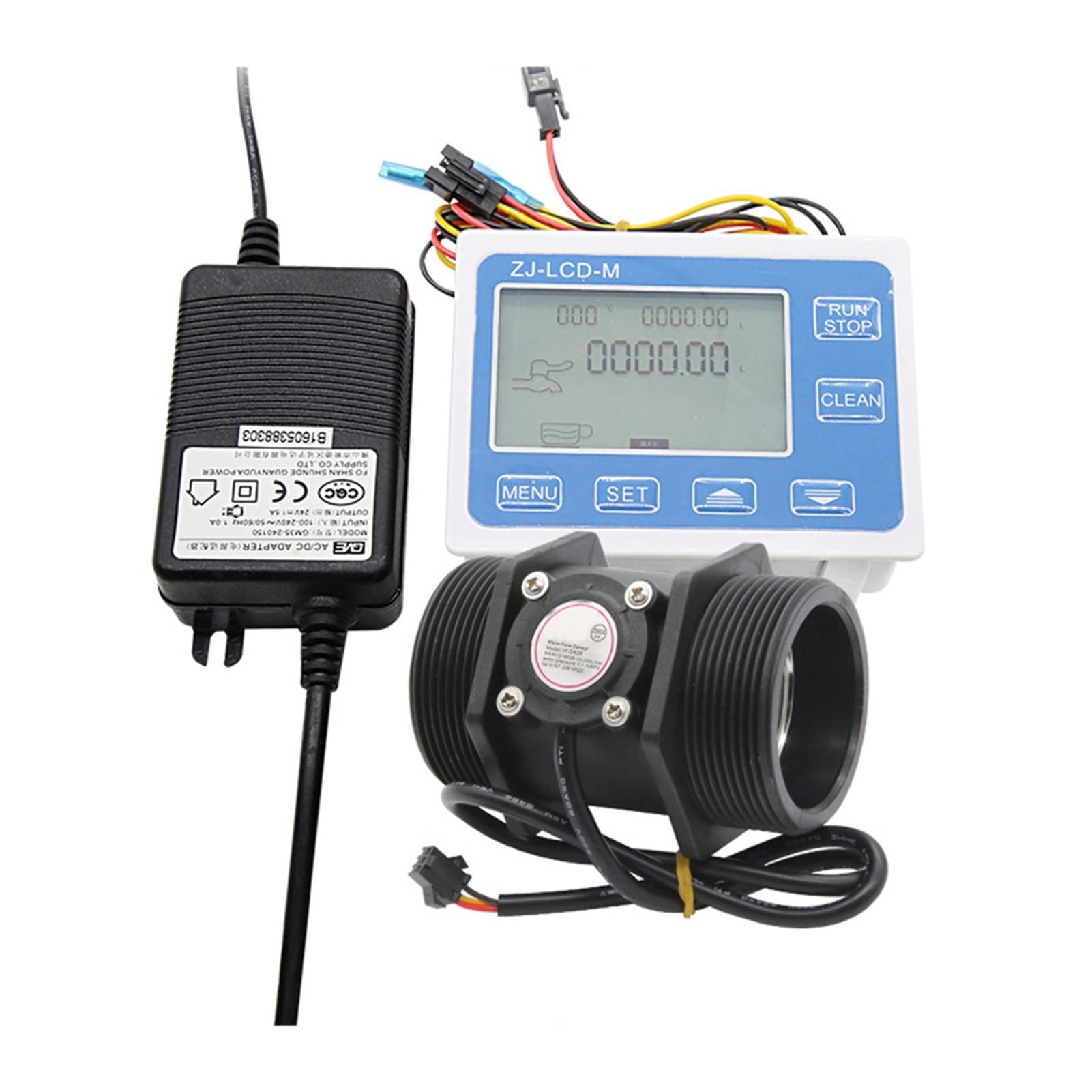 CUDTAPI DN50 Digital Display Flow Quantitative Controller 2" Water Flow Sensor Solenoid Valve Use To Control And Display Liquid Flow