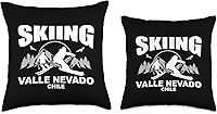 Vista 3 de Skiing Valle Nevado by Vertical Blue Designs Freeride Skiing Valle Nevado Chile Throw Pillow, 16x16, Multicolor