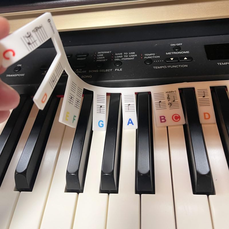 鍵盤楽器 abc Amazon.co.jp: ピアノ 鍵盤 シート シリコンシート 88鍵 鍵盤シール