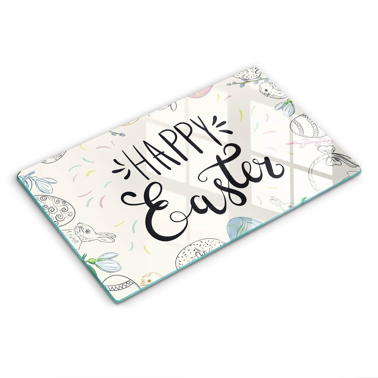 Planche à découper résistante Wallfluent 52x30cm multifonctionnelle Joyeuses Pâques