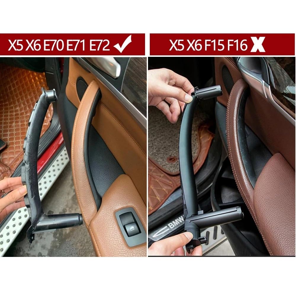車のトランクハンドル Compatible With For X6 E71 2007-2014 For Hyb 2008-2011 Amazon | 車のドアハンドル Compatible With X5 X6 E70 E71 E72 2007-2014 LHD RHD  内装運転席ドアアームレストパネル助手席ドアハンドル内側カバートリムに対応(Black Right) | 室内ドアハンドル | 車＆バイク