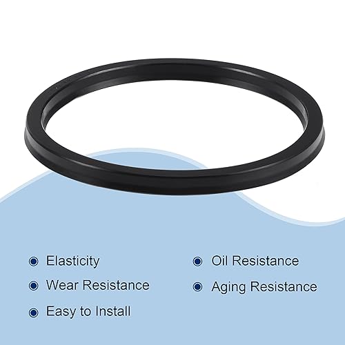 Miniatura 33 de MECCANIXITY USH - Sello radial para eje de 1.240 in de diámetro interior x 1.634 in de diámetro exterior x 0.236 in de ancho, color negro