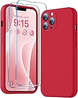 Vista 68 de BossKiss Funda compatible con iPhone 13, silicona de alta calidad mejorada [protección de cámara] [2 protectores de pantalla]