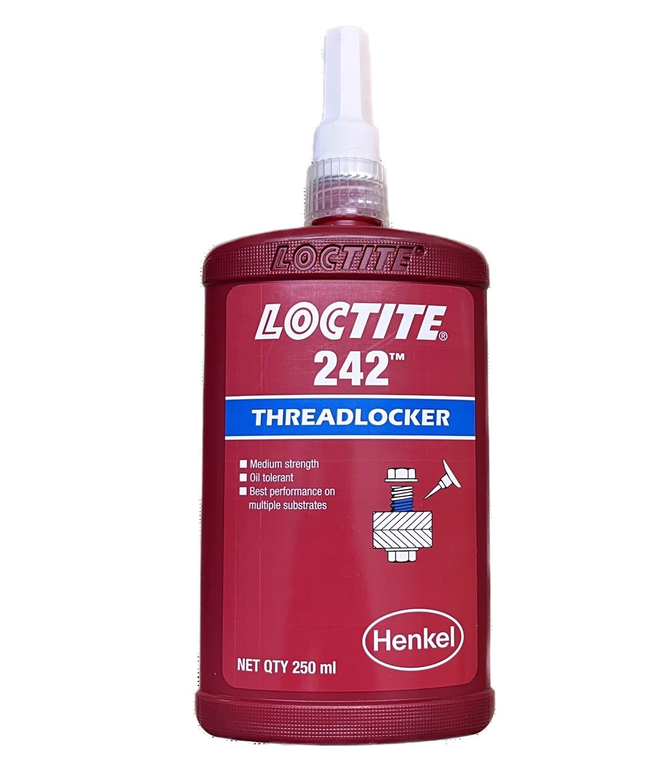Amazon.com: Loctite 24241 Blue 242 Medium Strength Threadlocker