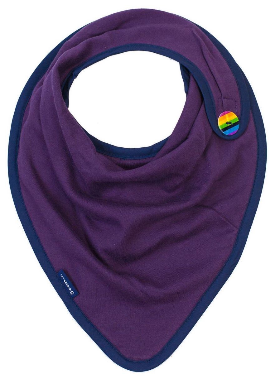 Seenin Plum Purple Children & Adult Bandana Bib – Small Size Dribble Protector For Special Needs