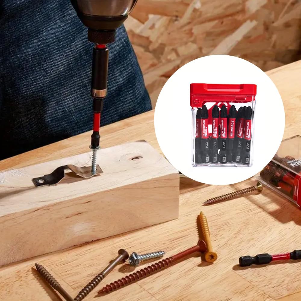 15pcs X50 Power PZ1/2/3 Impact Screw Set 2"-50mm - Durable and Versatile Power Impact Screws for Professional and DIY Projects