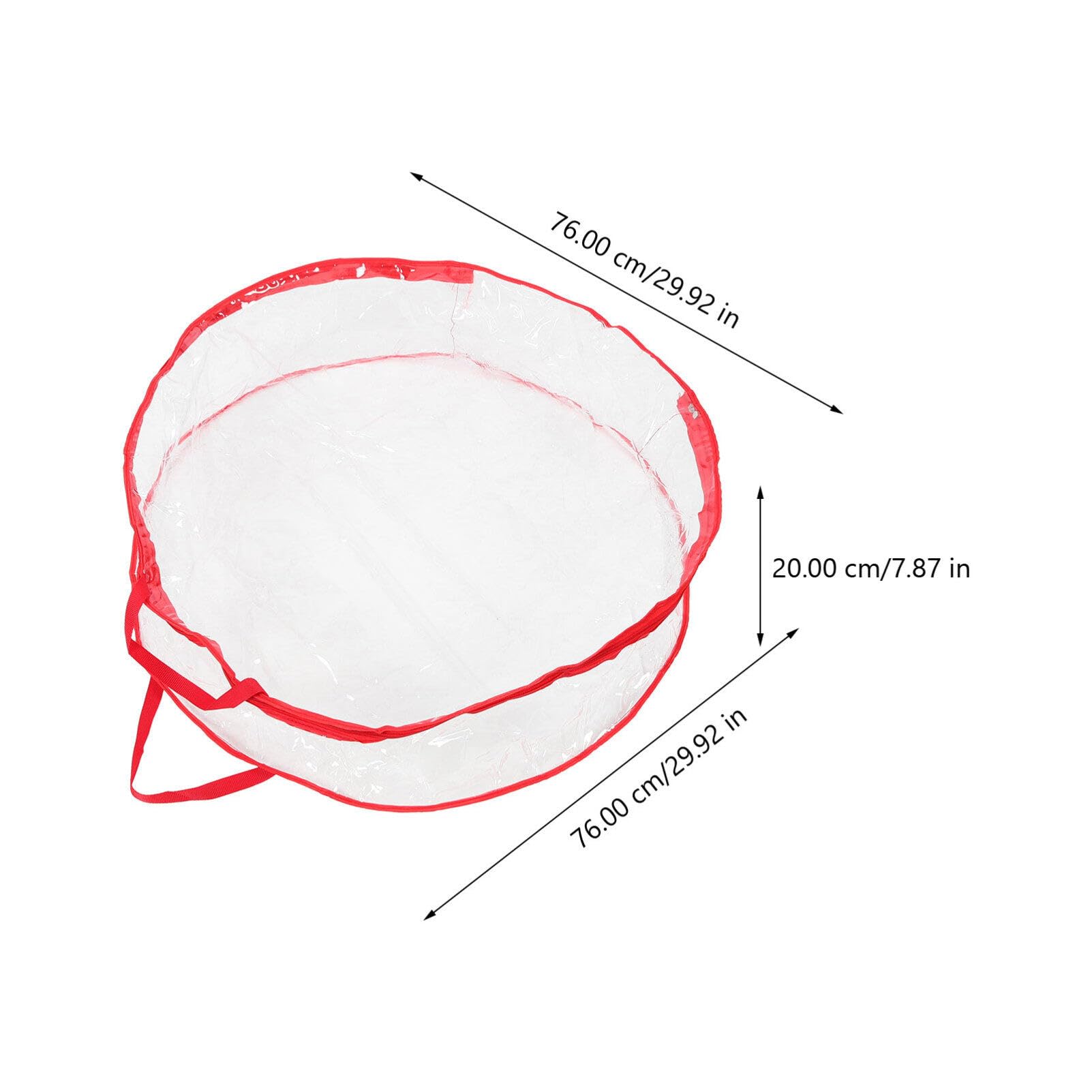 ABOOFAN Xmas Wreath Storage Bag Storage Organizer for Holiday Garlands Easy Access Zippers for Christmas Wedding Decoration