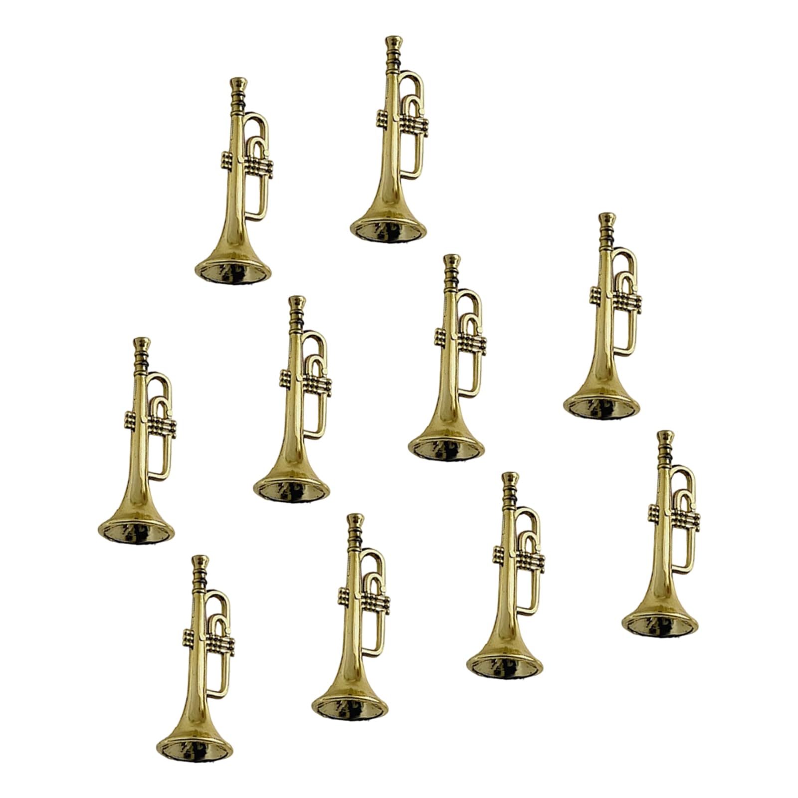 10Pcs Miniature Instrument Hanging Decor for Tree Mantels Shelf Holiday Party Supplies