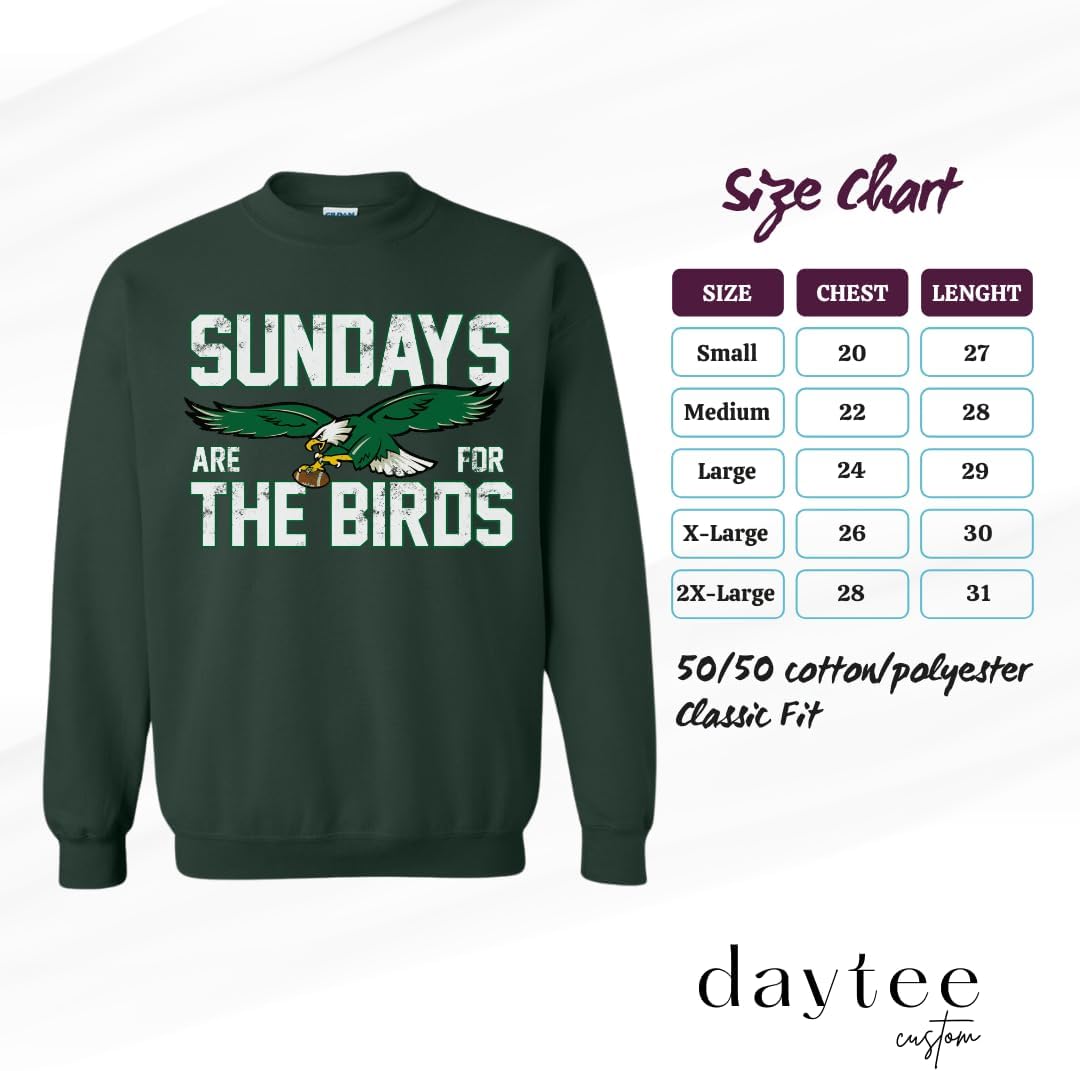 Daytee Sundays Are for the Birds Sweatshirt | Cozy Unisex Pullover | Game Day Apparel | Gift for Sports Fans - Image 6