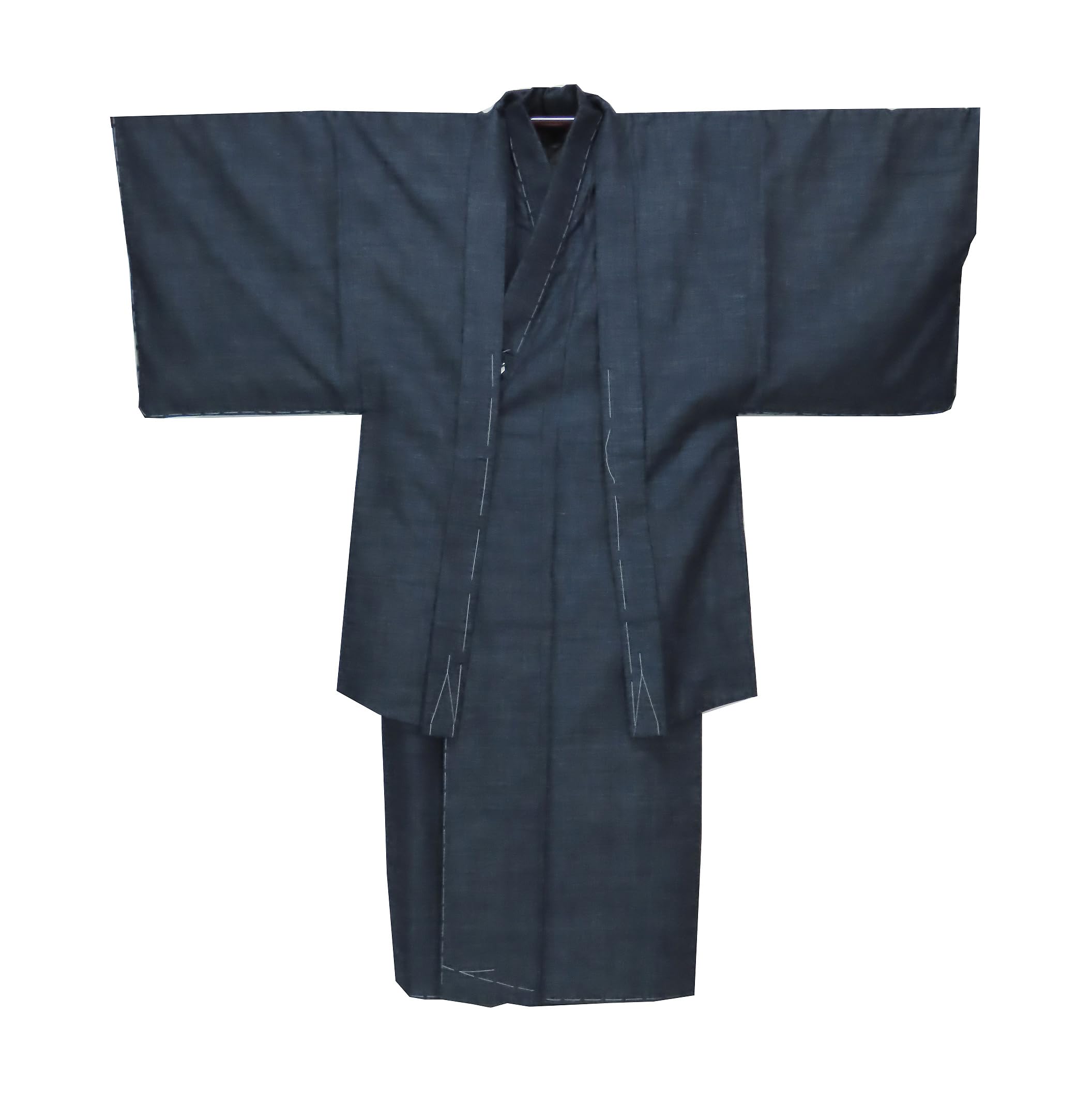 紳士 重要無形文化財 本場結城紬 アンサンブル 証紙なし 裄70.5 身丈142 未使用品 ok3901804-448tryam