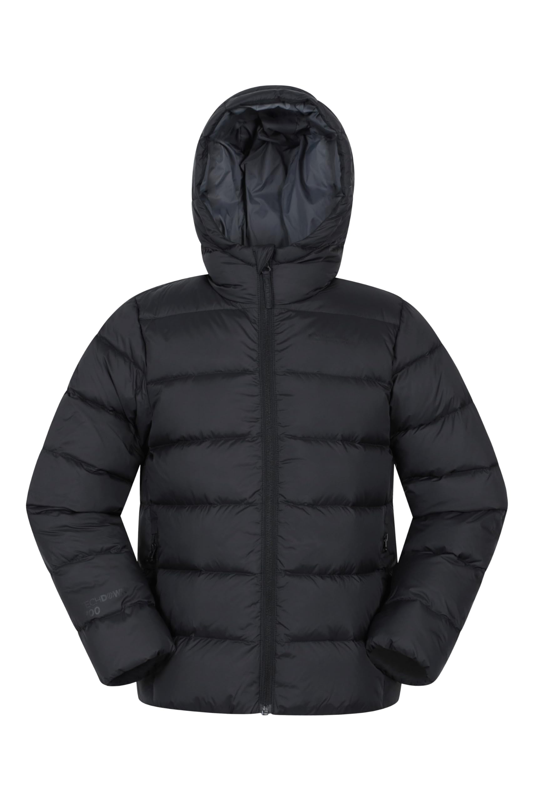 Mountain Warehouse Black Stratus Extreme Kids Packable Down Jacket Kids Size 5-6 Years