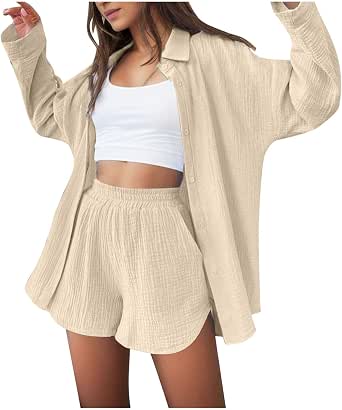 Womens Casual Western Style Comfortable Trendy Long Sleeved