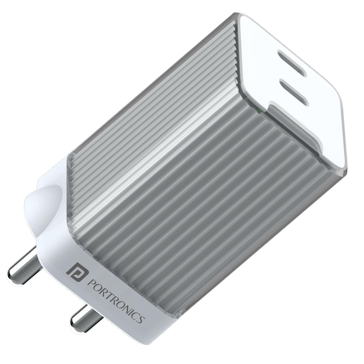 Portronics Adapto 4 Fast Charging Adapter, 45W High Power Wall Charger with Dual PD 3.0 Ports (Port 1-25w,Port 2-20w) Type C Charger for All Smartphones,Type C Enable Devices and iPhones.(White) (B0BZ8L31C3) Amazon Price History, Amazon Price Tracker
