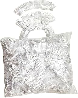 فوميز. 200 قطعة من طواقي الاستحمام المرنة للاستعمال مرة واحدة للنساء، قبعات استحمام شفافة للسبا والسباحة، قبعات استحمام للاستعمال مرة واحدة، قبعة استحمام للاستعمال مرة واحدة، قبعة سباحة