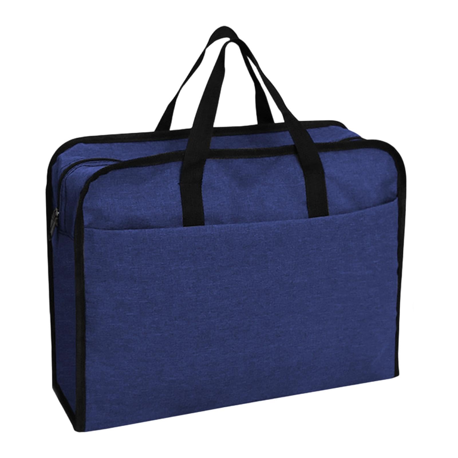 ZOOMELLA Business Briefcase Paper Files Storage Bag for Outdoor Meeting Business Trip Dark Blue 41X13X32Cm Crafts|Needlecrafts & Yarn|Crocheting & Knitting|Totes & Cases-image-32