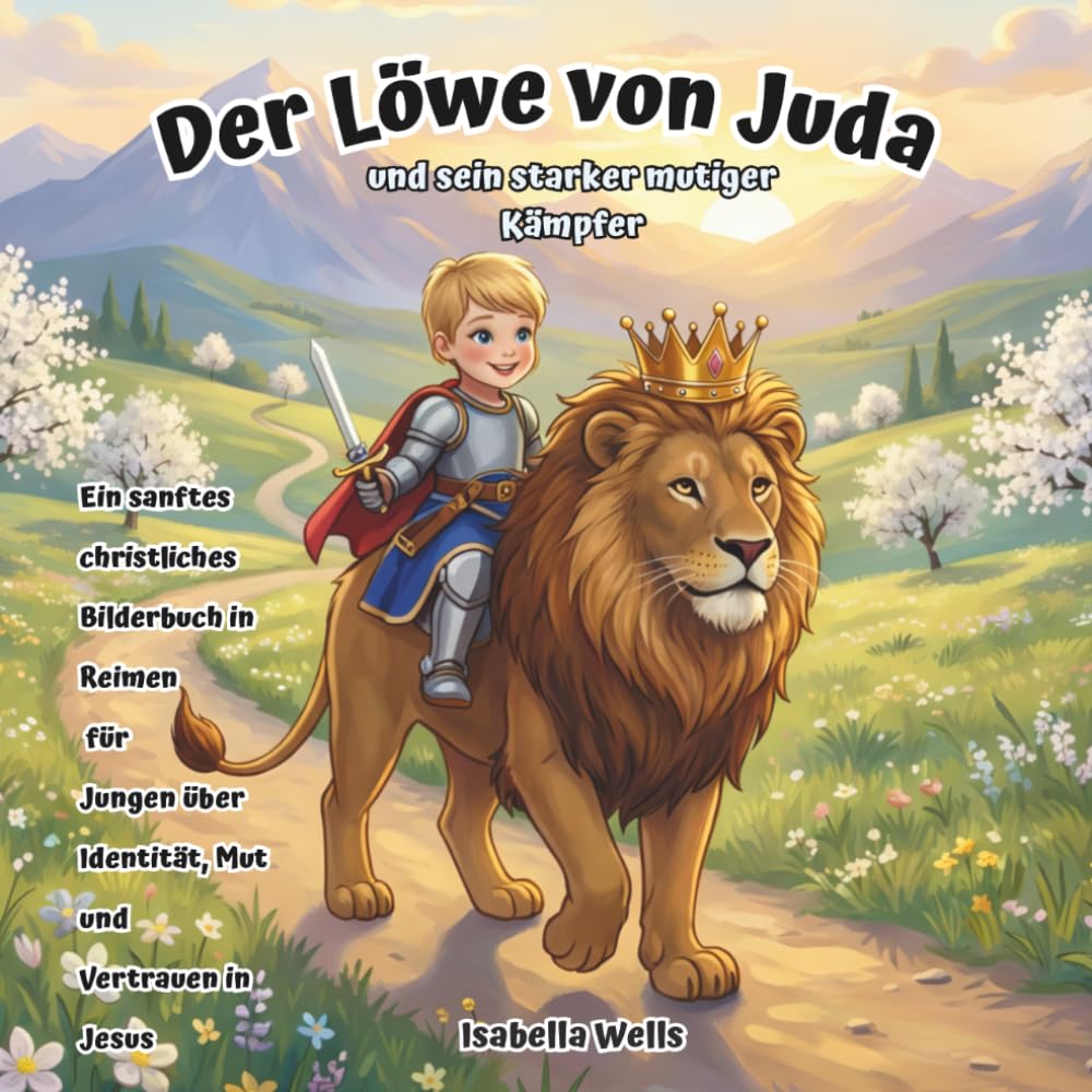 Der Löwe von Juda und sein starker mutiger Kämpfer: Ein sanftes christliches Bilderbuch in Reimen für Jungen über Identität, Mut und Vertrauen in Jesus