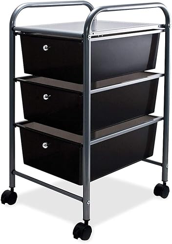 ADVANTUS Carrito organizador de archivos con ruedas de 3 cajones, 27 x 15.5 x 13 pulgadas, negro (34006) disponible en Yaxa Peru