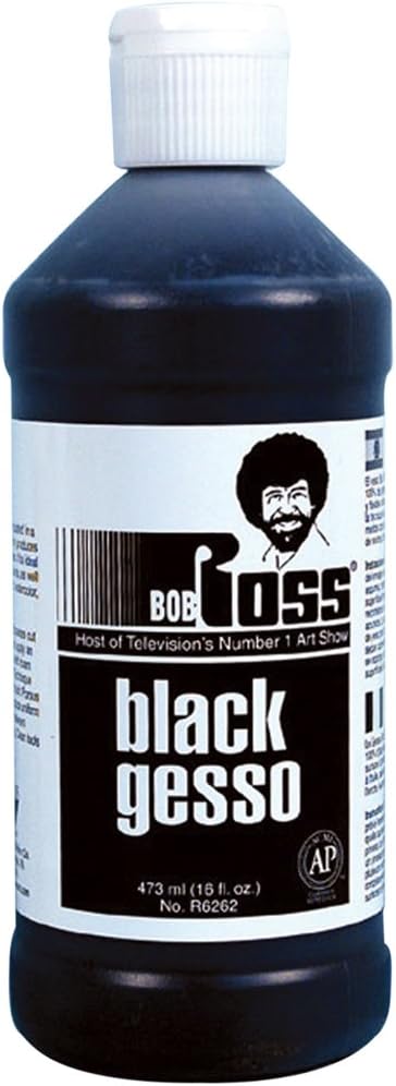 Martin/F. Weber Bob Ross 473-Milliliter Gesso, Black