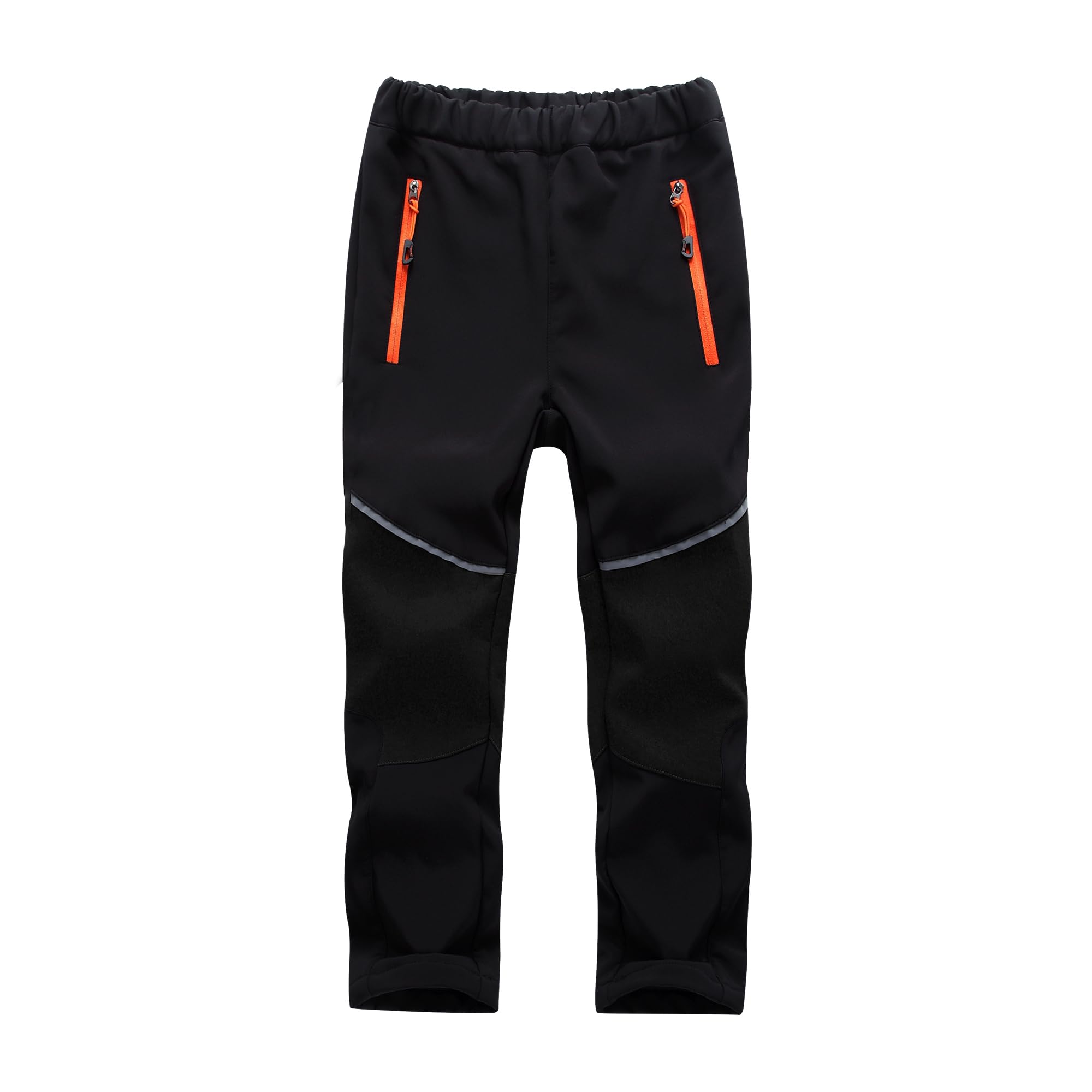 Pantalon Softshell Enfant Ski Randonnée Trekking Doublé Cargo Imperméable Thermique Garçon Fille Neige Hiver Outdoor