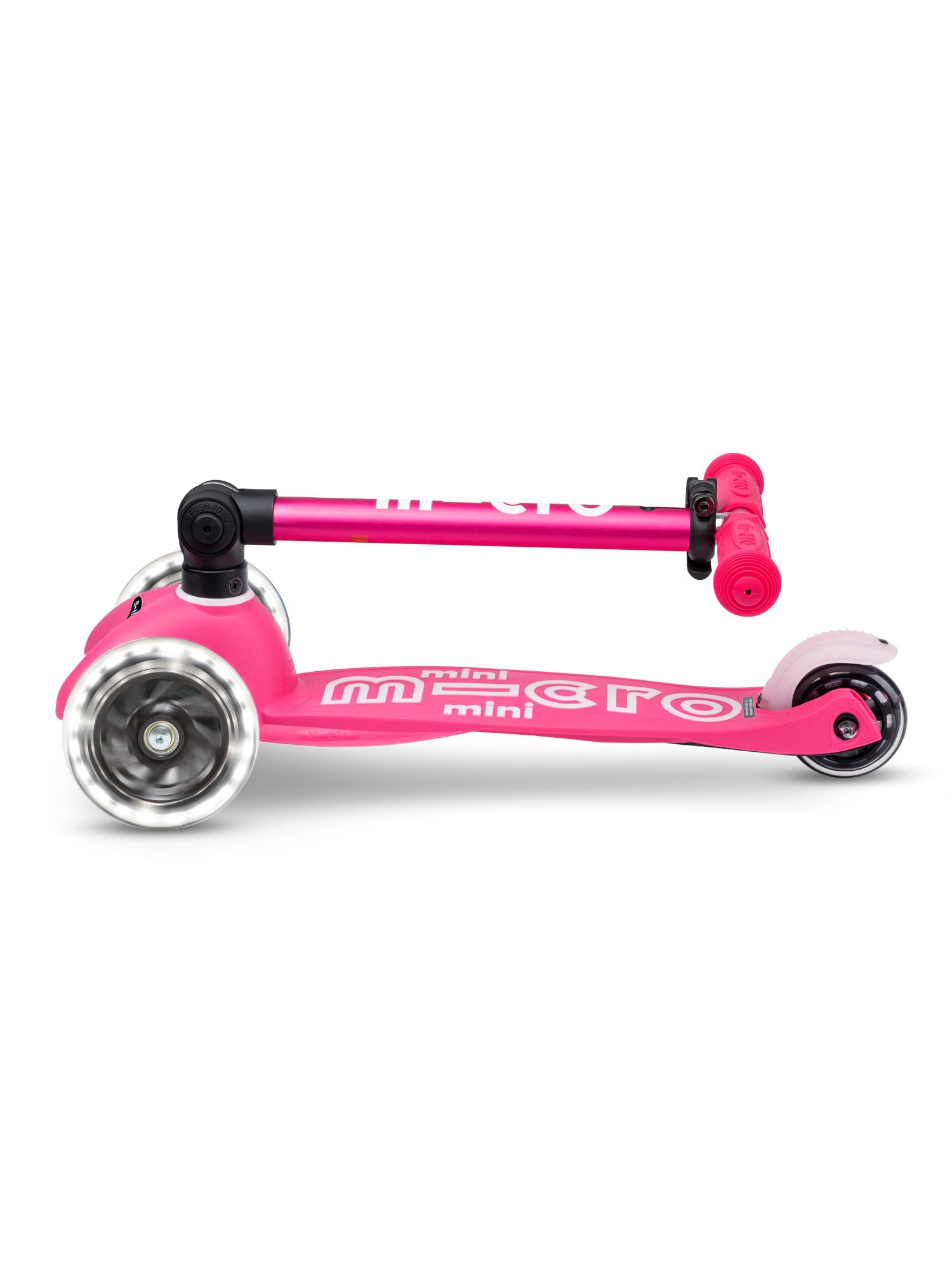Micro Mini Micro Deluxe - Monopattino per bambini a LED, manubrio regolabile, ruote luminose, pieghevole, 2-5 anni, ragazzi e ragazze