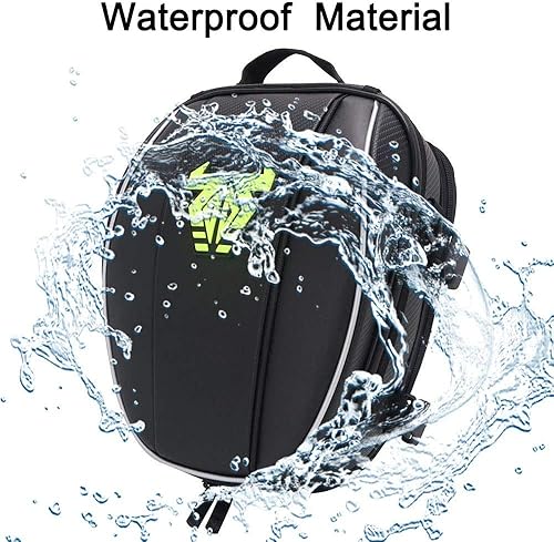 Miniatura 5 de JFG RACING Bolsa de cola para asiento de motocicleta, bolsa de equipaje impermeable doble, bolsa de asiento de motocicleta, bolsas multifuncionales