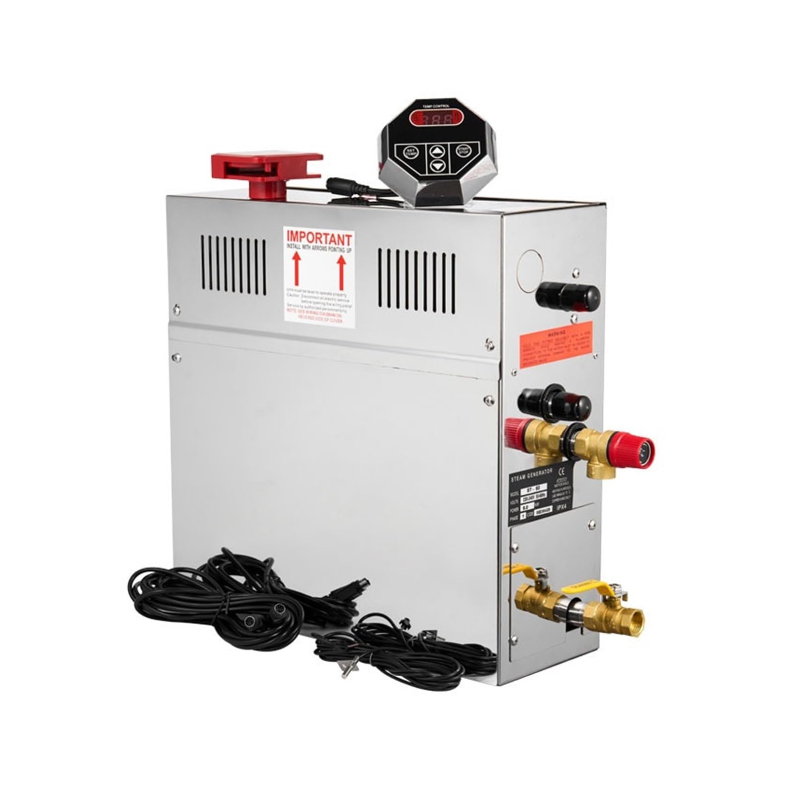 Amazon.co.jp: 4.5KW 自己排水蒸気発生器ステンレス鋼の高級スチーム