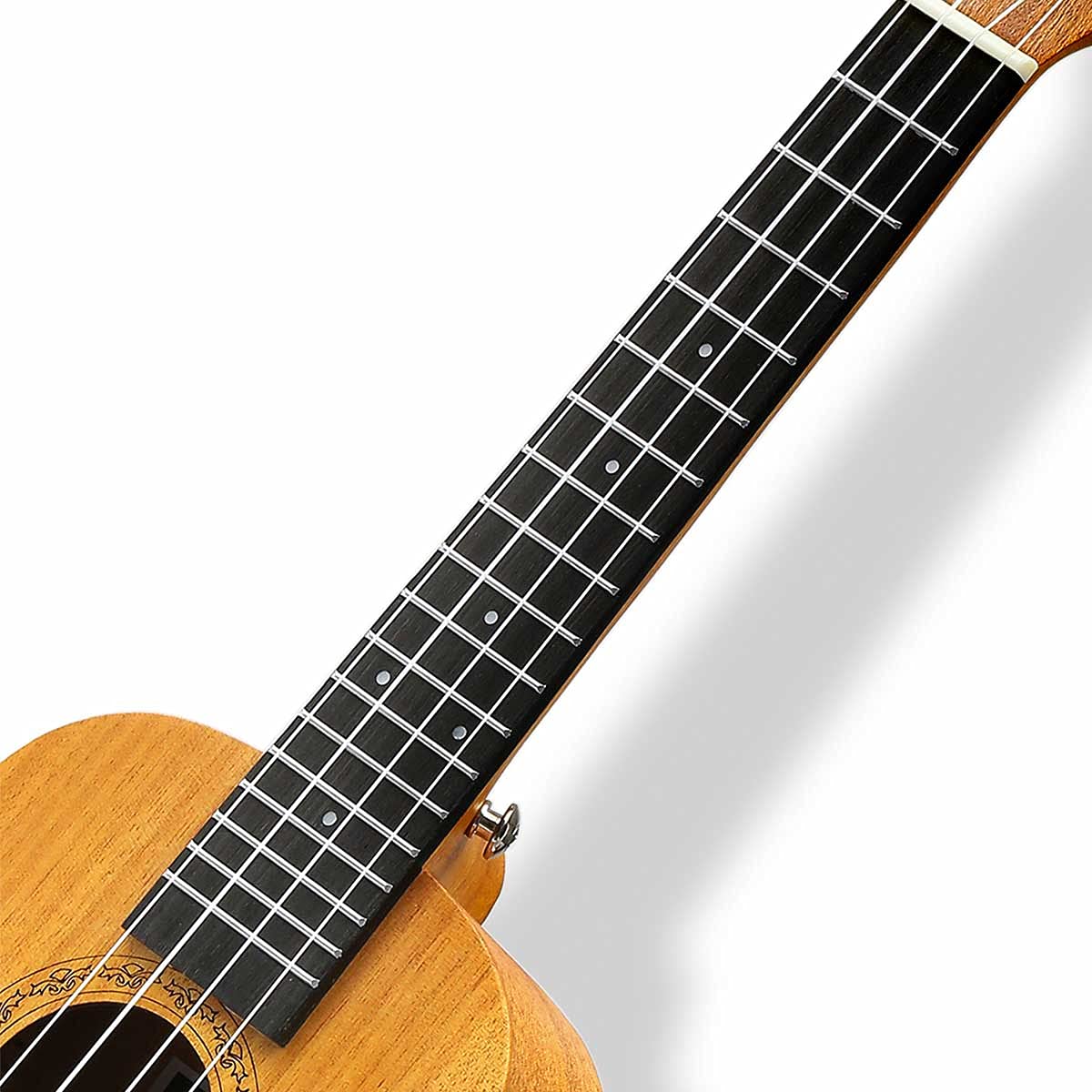 Ukulele da concerto con parte superiore in mogano, 58,4 cm, con accessori per ukulele con custodia, tracolla, corda in nylon plettri 23 inch