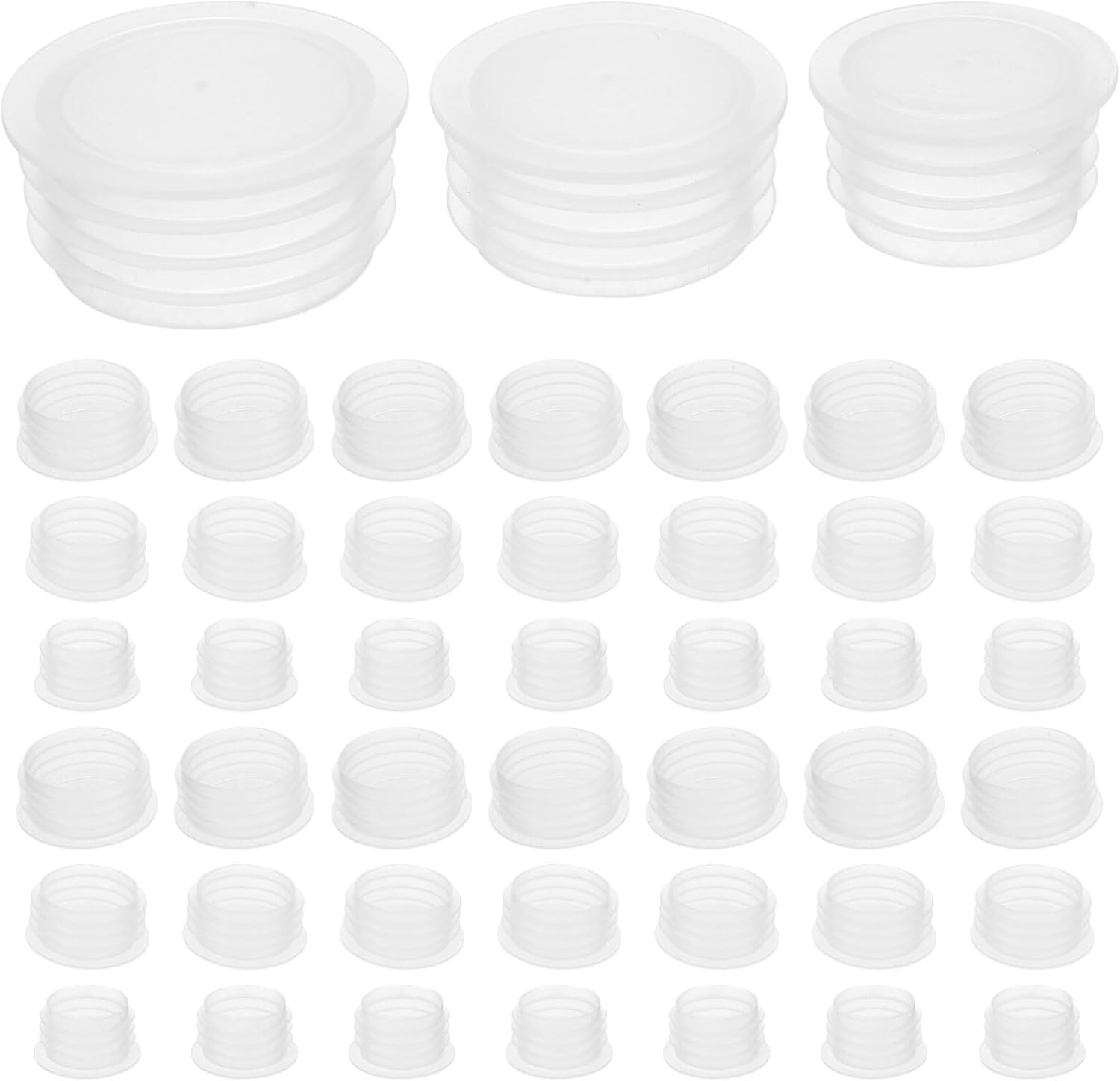 Kichvoe 150 Pcs Salt and Pepper Shaker Stoppers Plastic Salt Shaker